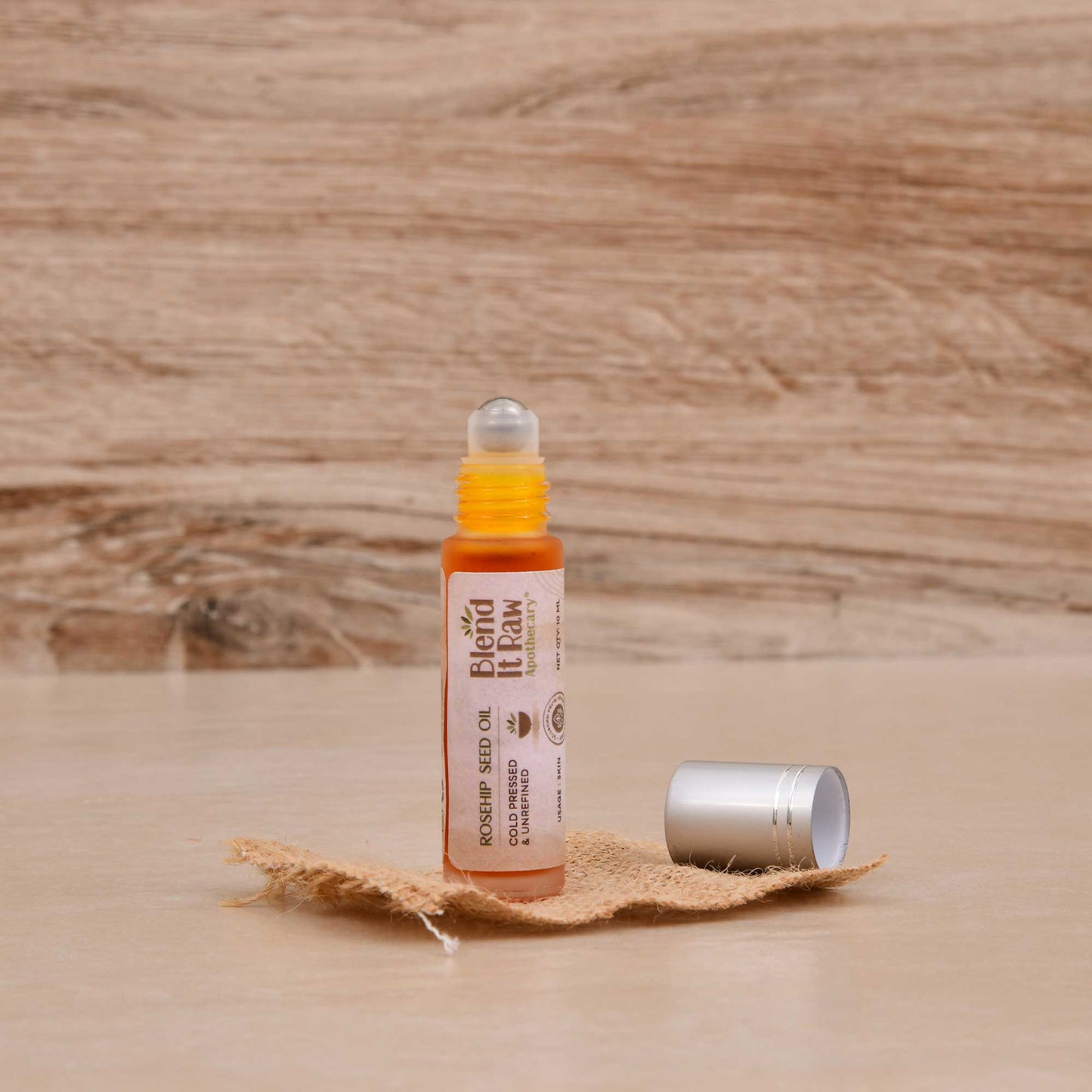 Rosehip oil roller bottle for dark circles