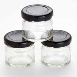 Mini glass jars for lip balm