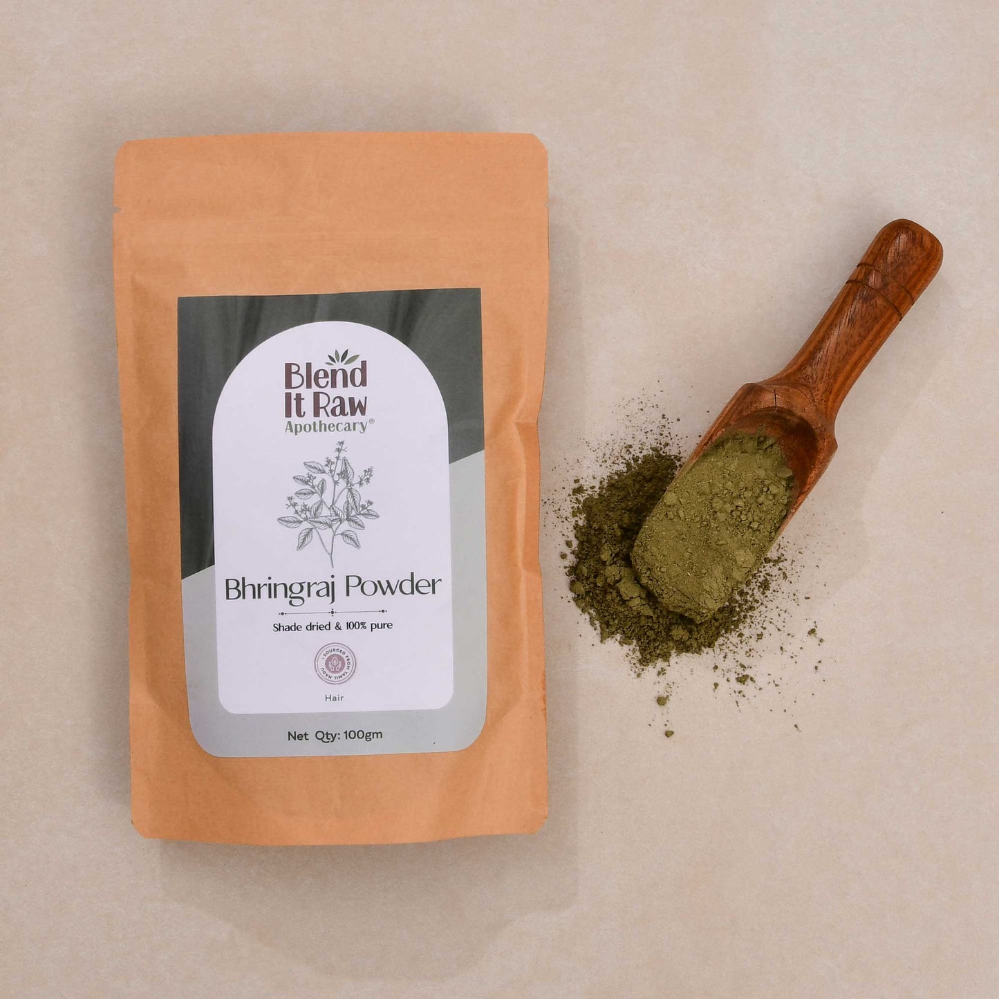 Organic bhringraj powder - Blend It Raw Apothecary