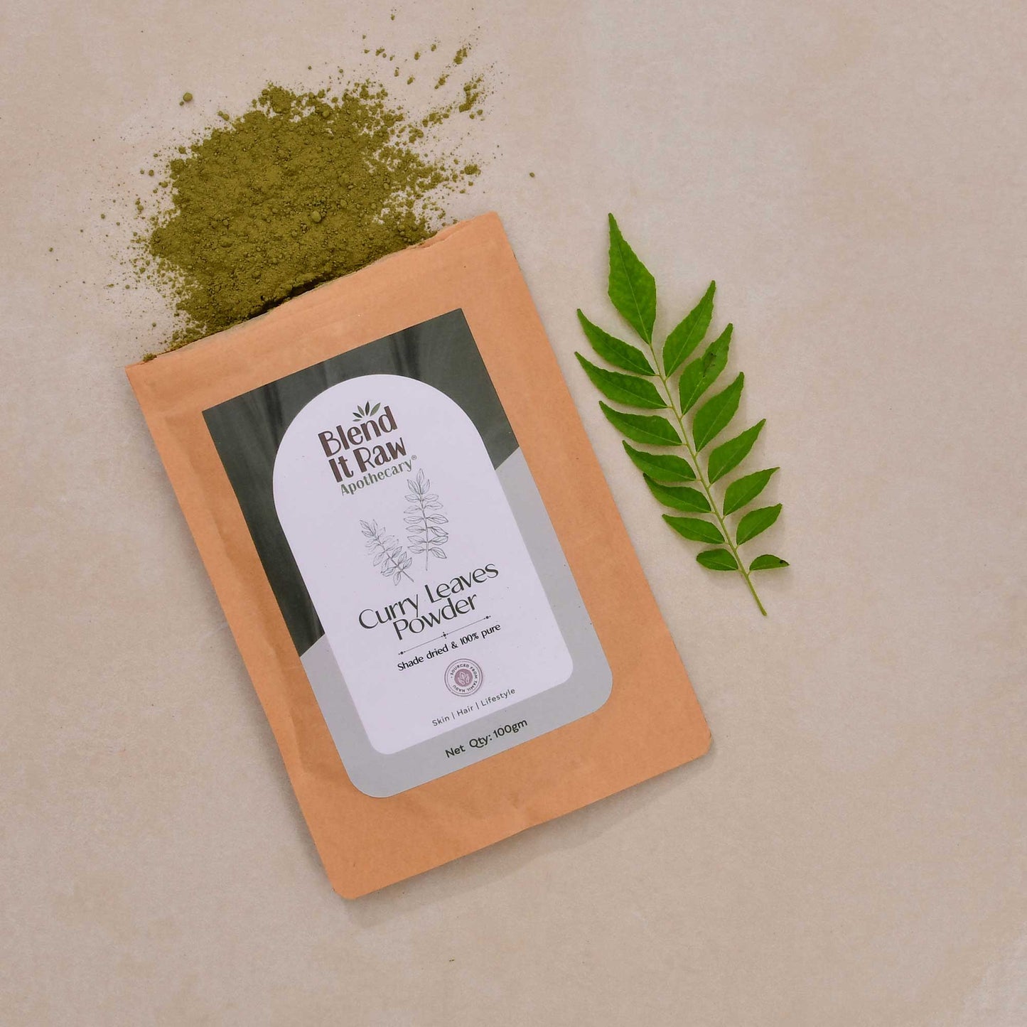 Organic curry leaf powder - Blend It Raw Apothecary