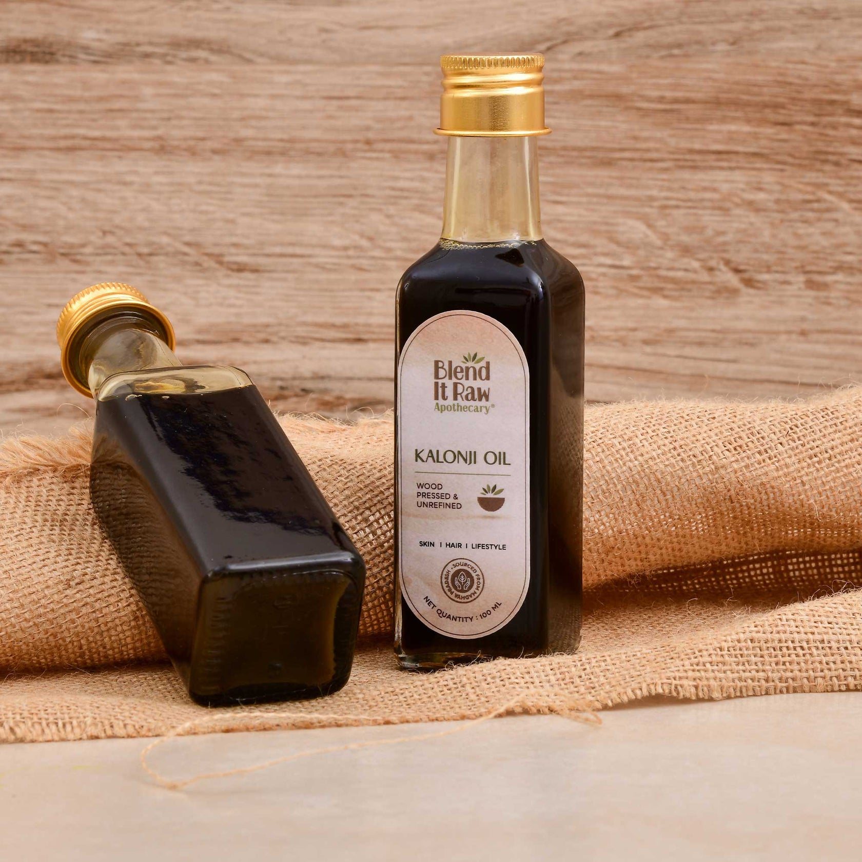 Kalonji Oil for Hair [Cold Pressed Black Seed Oil] Blend It Raw