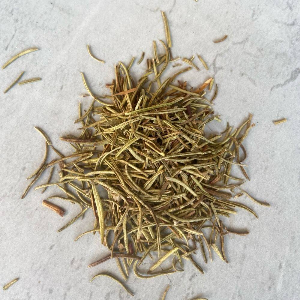 Dried rosemary leaves for hair care - Blend It Raw Apothecary