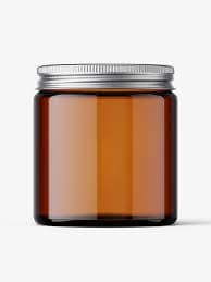 Amber glass jar - Blend It Raw Apothecary